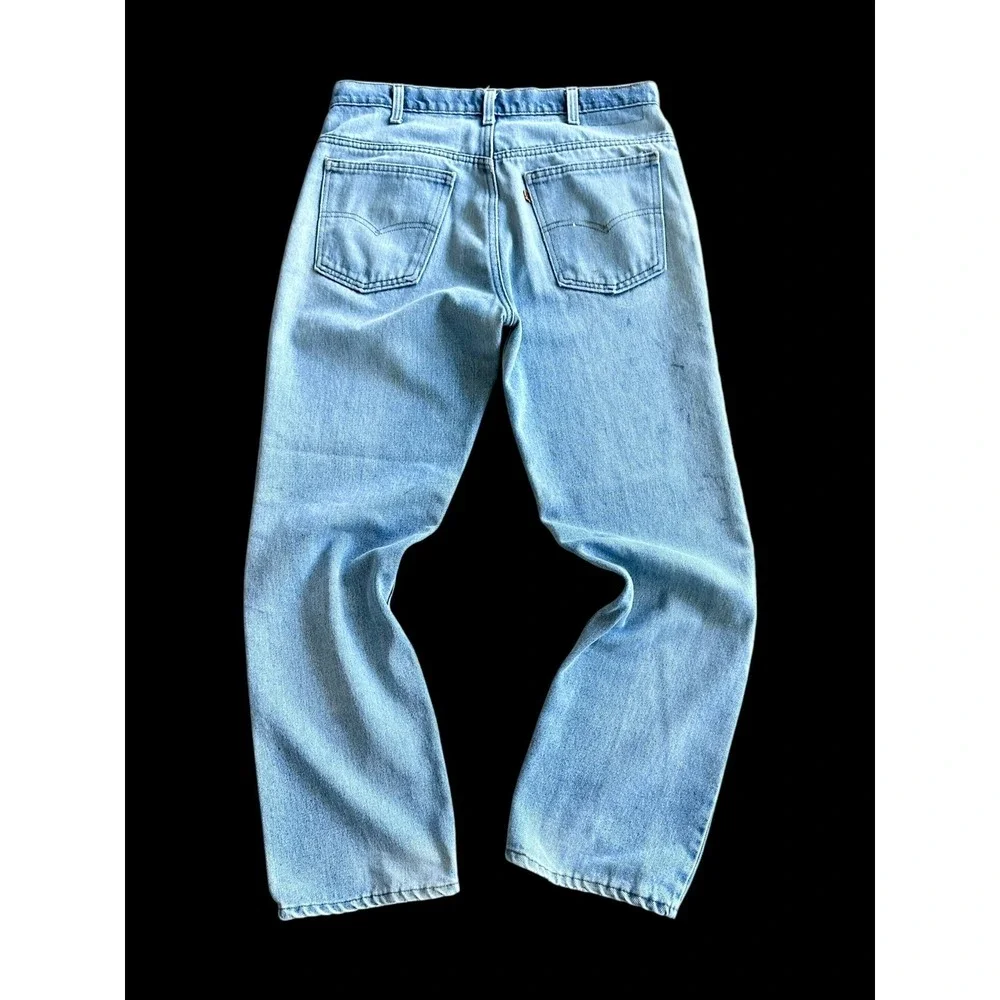 Vintage 70s Levi's Orange Tab Jeans 33.5x28 Light Wash Rare‎